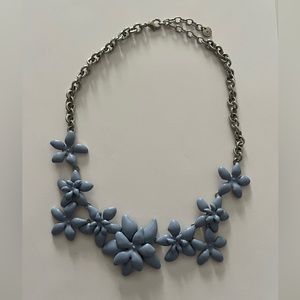 Talbots Periwinkle Flower Necklace